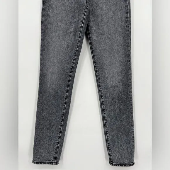 SLVRLAKE Beatnik High Rise Skinny Jeans Slim Harvest Moon Black Gray Grey 24