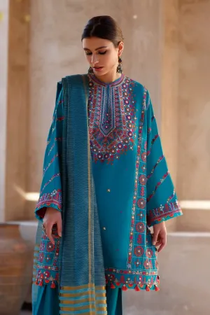 SOUZAN (ZL22-05 A) | Zaha Summer Lawn Collection 2022 | Unstitched Embroidered Lawn Suits