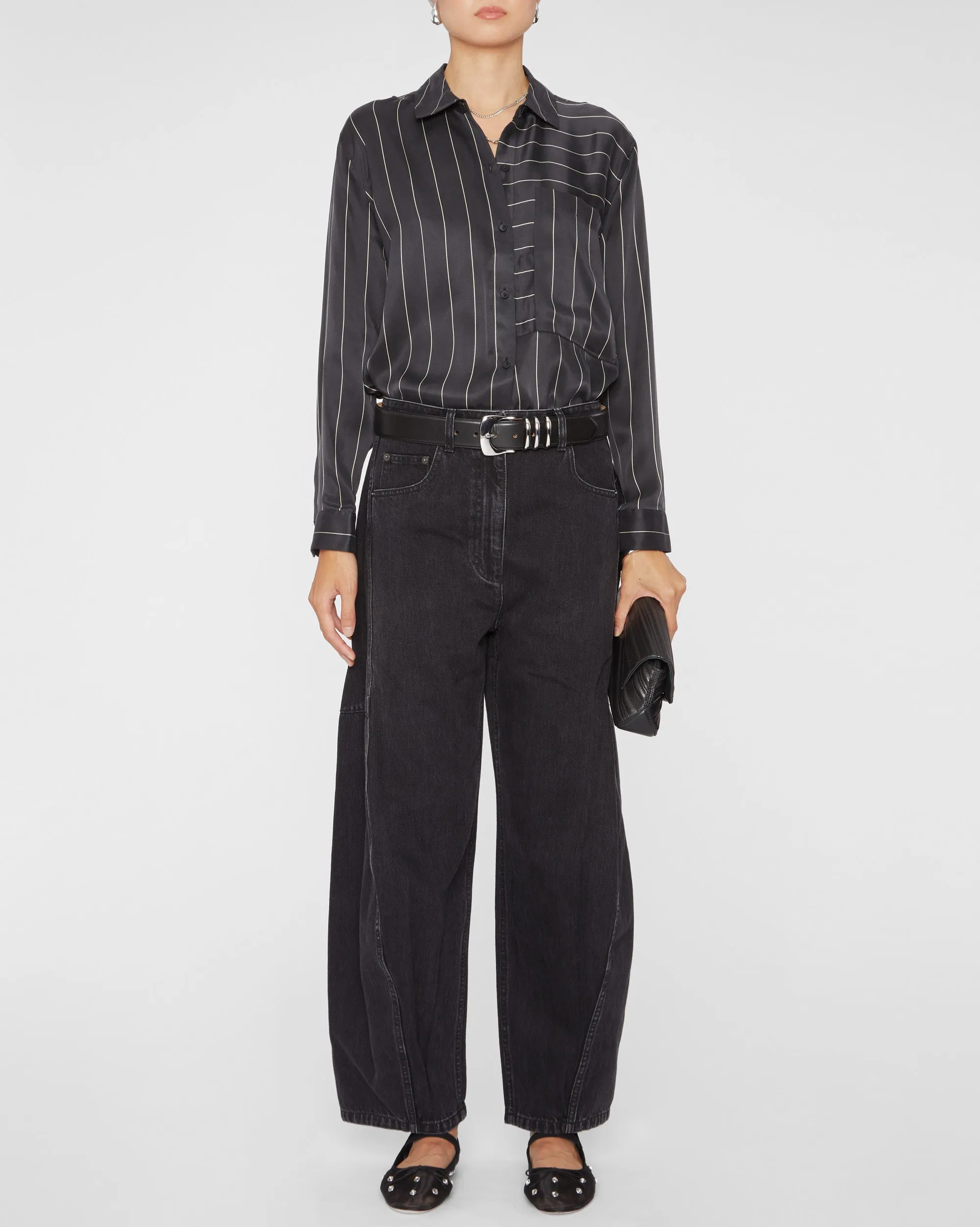Spencer Shirt in Ink Stripe