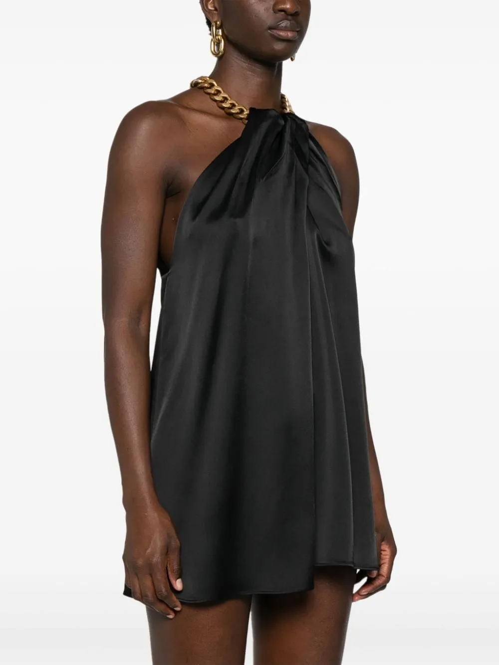 Stella McCartney Chain Halterneck Top in Black