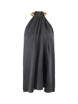 Stella McCartney Chain Halterneck Top in Black
