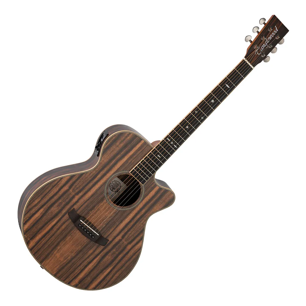 Tanglewood TRU4-CE-AE Reunion Pro Solid top all Ebony Super Folk