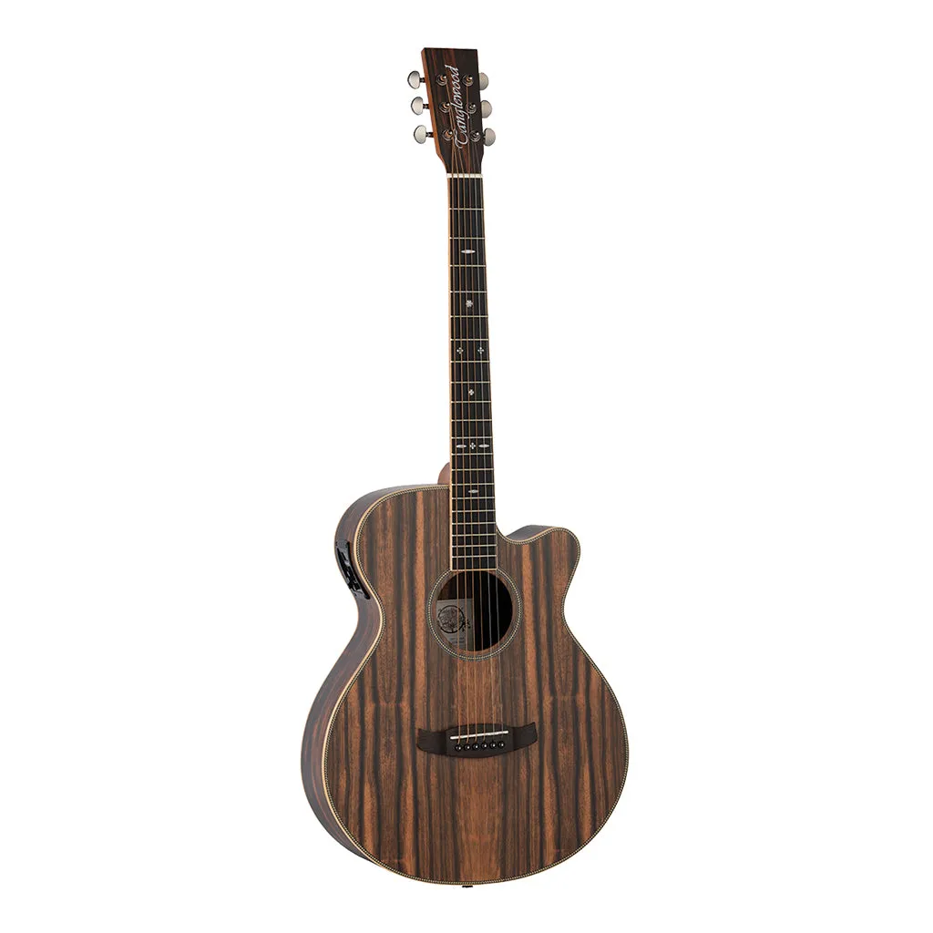 Tanglewood TRU4-CE-AE Reunion Pro Solid top all Ebony Super Folk