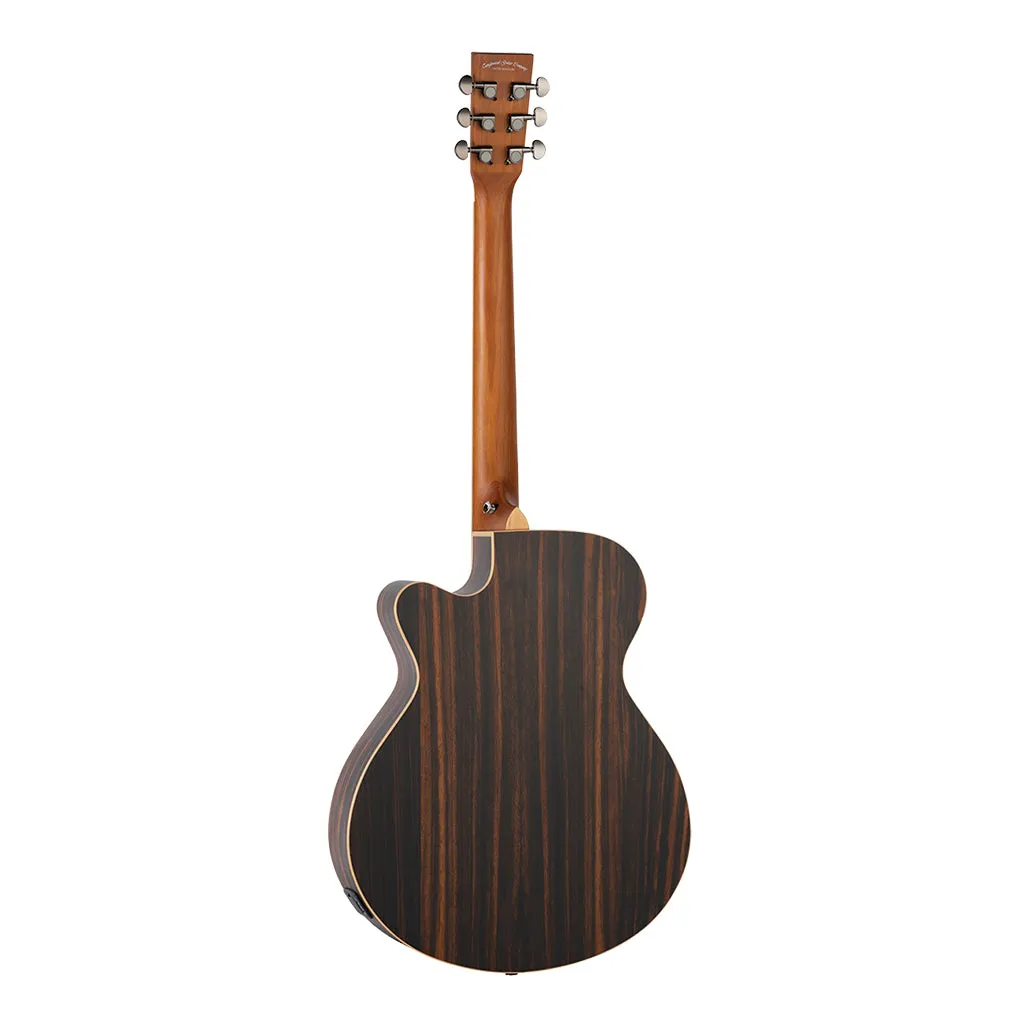 Tanglewood TRU4-CE-AE Reunion Pro Solid top all Ebony Super Folk