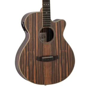 Tanglewood TRU4-CE-AE Reunion Pro Solid top all Ebony Super Folk