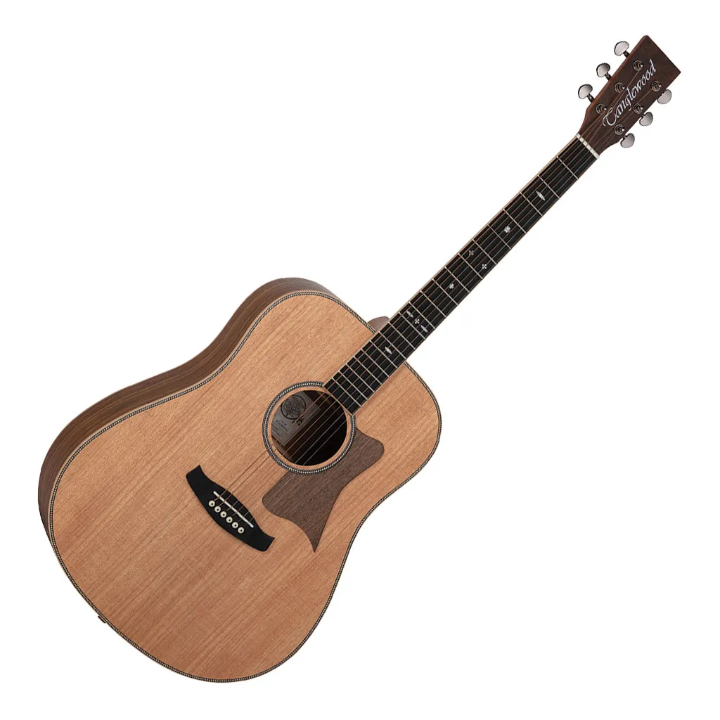 Tanglewood TRU5-HR Reunion Pro Solid Australian Red Cedar Top Dreadnought with Hawaiian Rain Wood Back and Sides