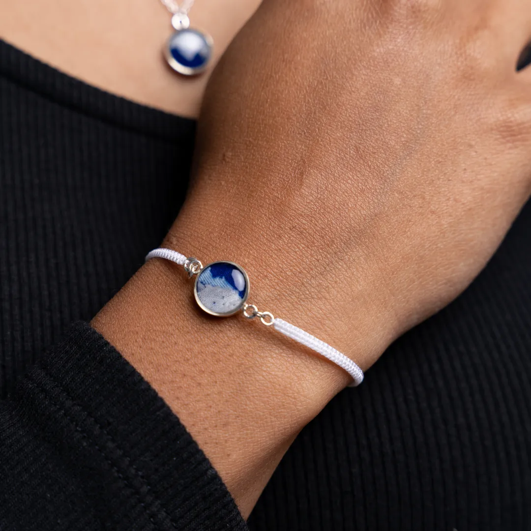 Taylor Bracelet | Silver | White