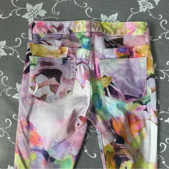 Ted Baker Floral Skinny Jeans Sz 25