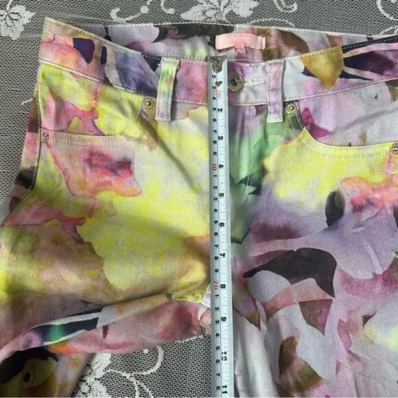 Ted Baker Floral Skinny Jeans Sz 25