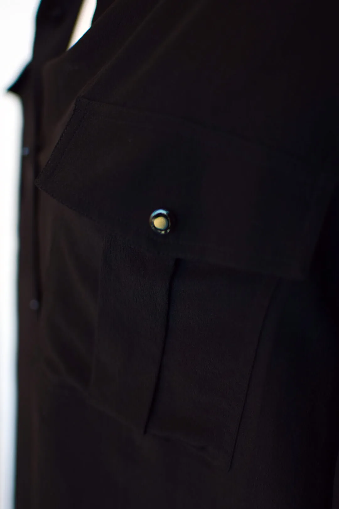 Tom Ford Black Snap Blouse