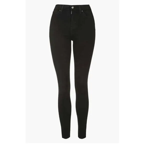 Topshop Jamie Women's Solid Black Skinny Jeans 26 NWT