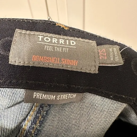Torrid Bombshell Skinny Distressed Jeans