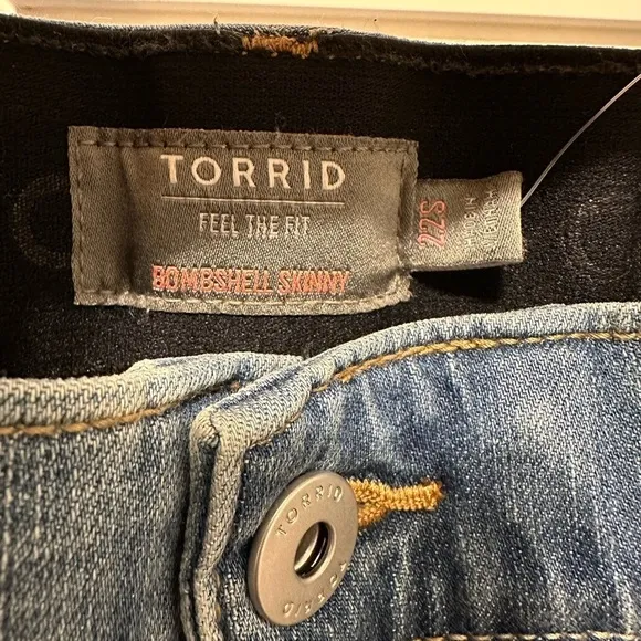Torrid Bombshell Skinny Distressed Jeans