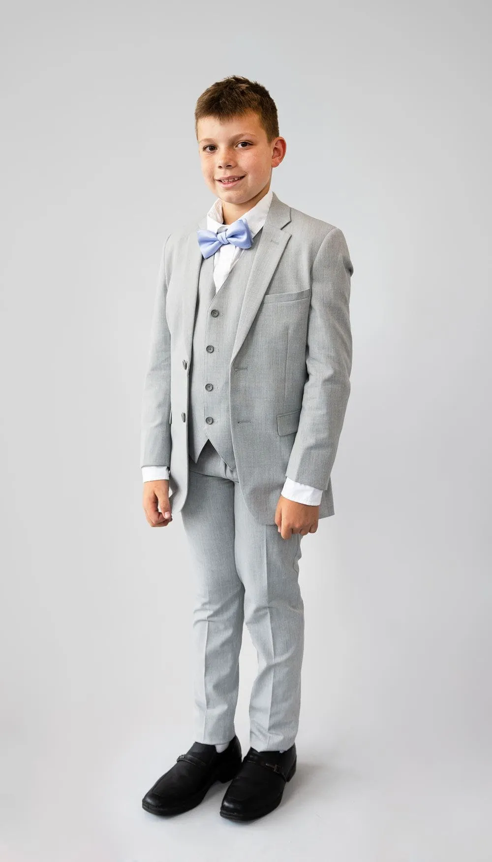 Trim Fit 2 Piece Suit Light Grey