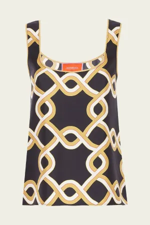 Twirl Top in Tackle Black