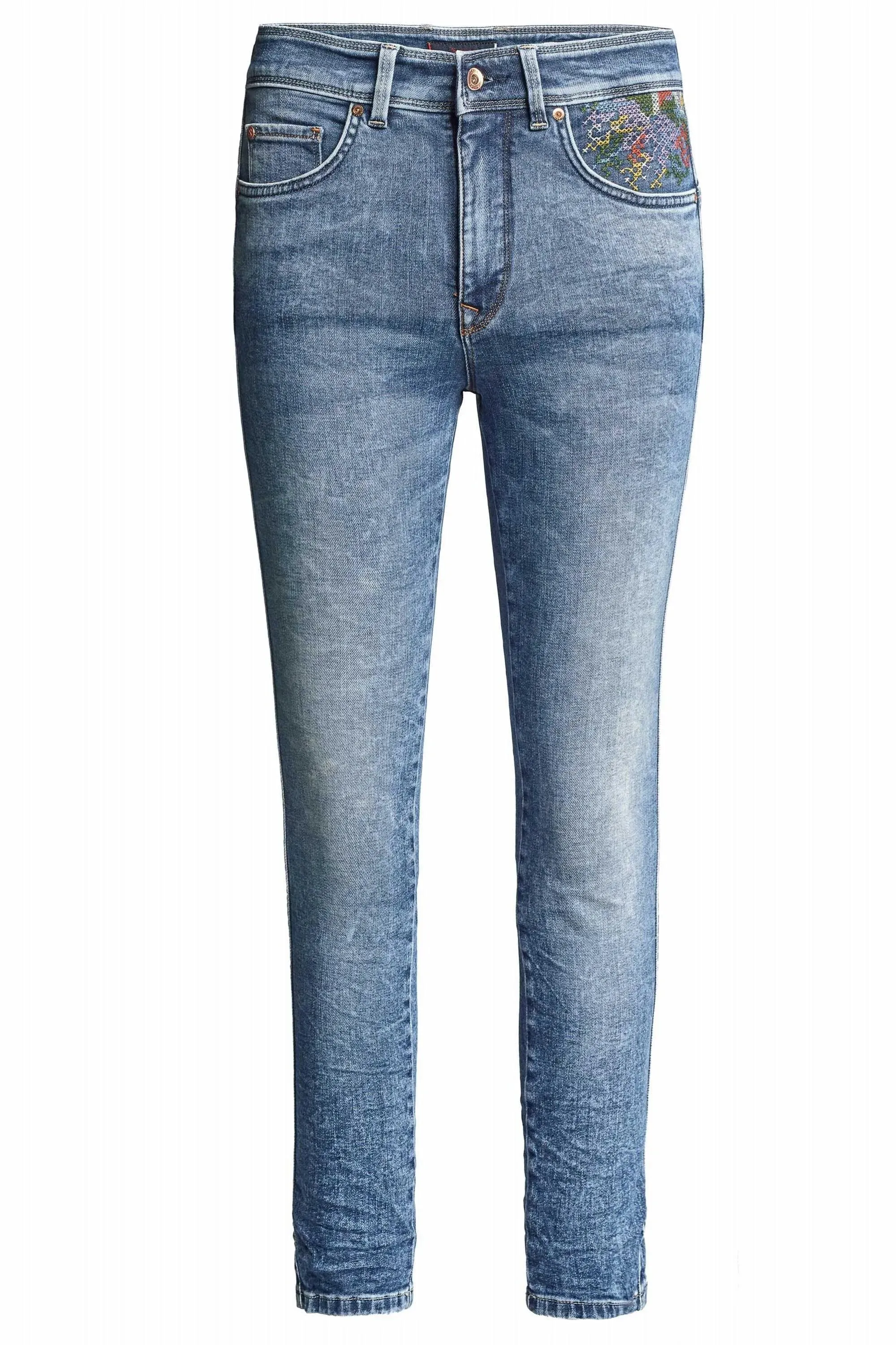 Vaqueros Push In Secret Glamour Capri Con Bordados