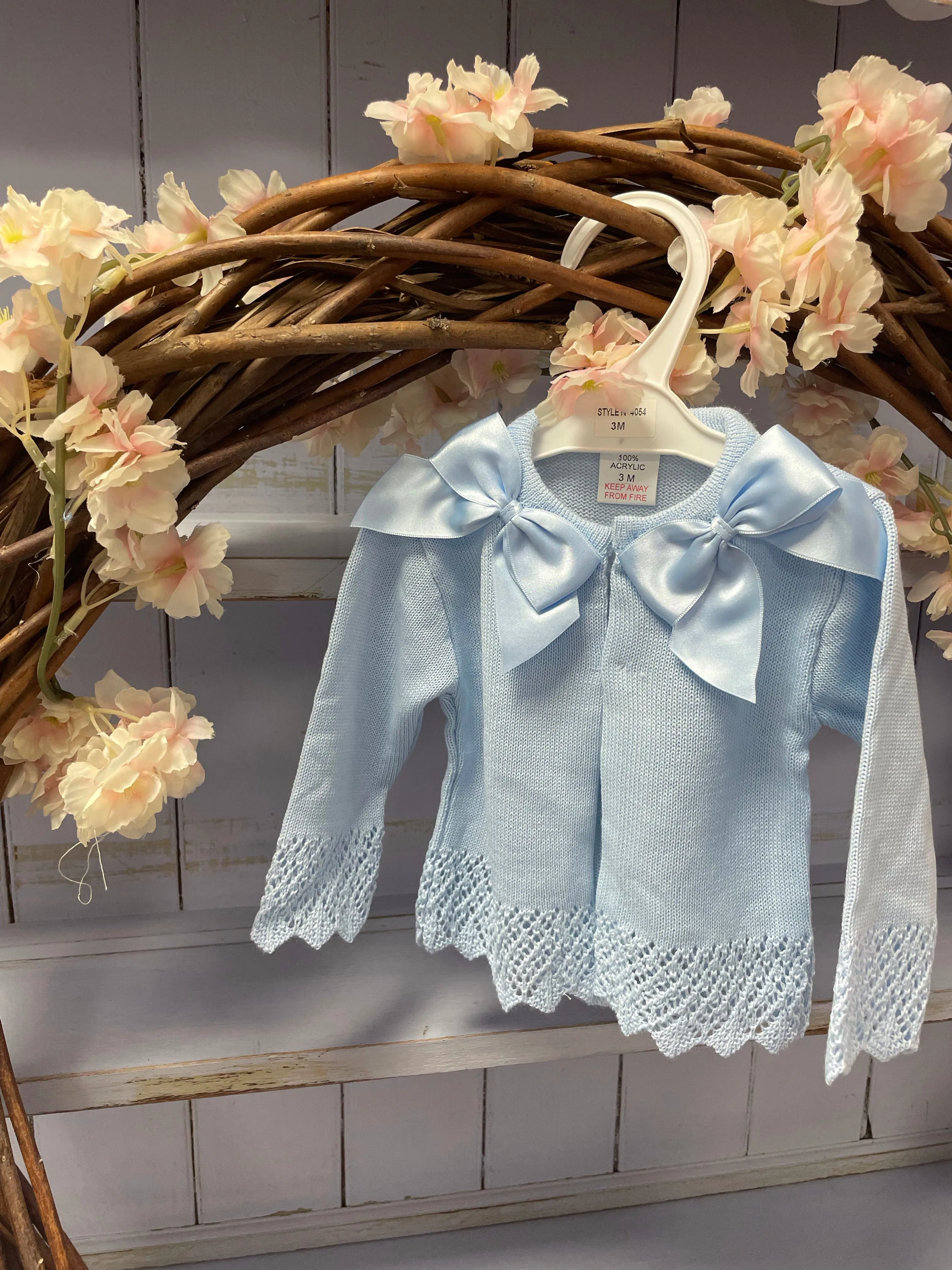Various Colours - 'Grace' Double Bow Knitted Cardigan