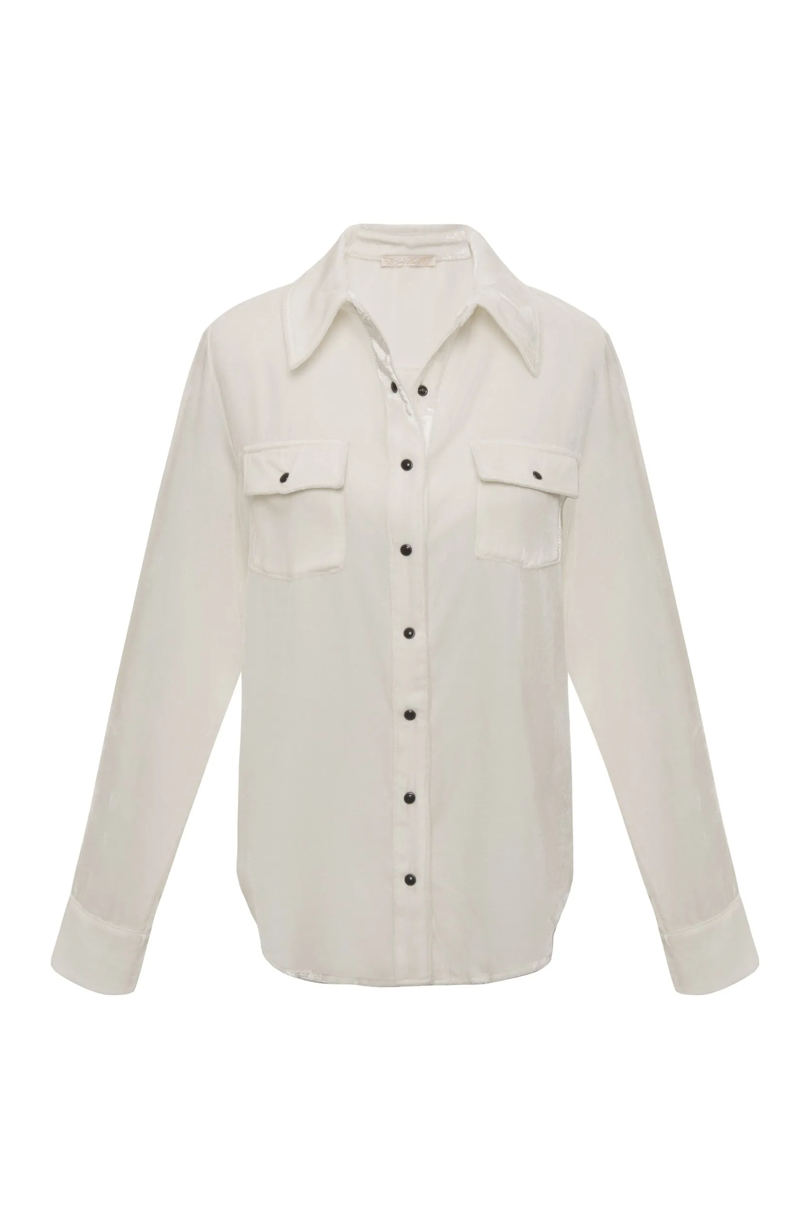 Velvet Pocket Shirt Dove