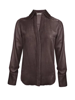 Velvet Runway Shirt - Fudge