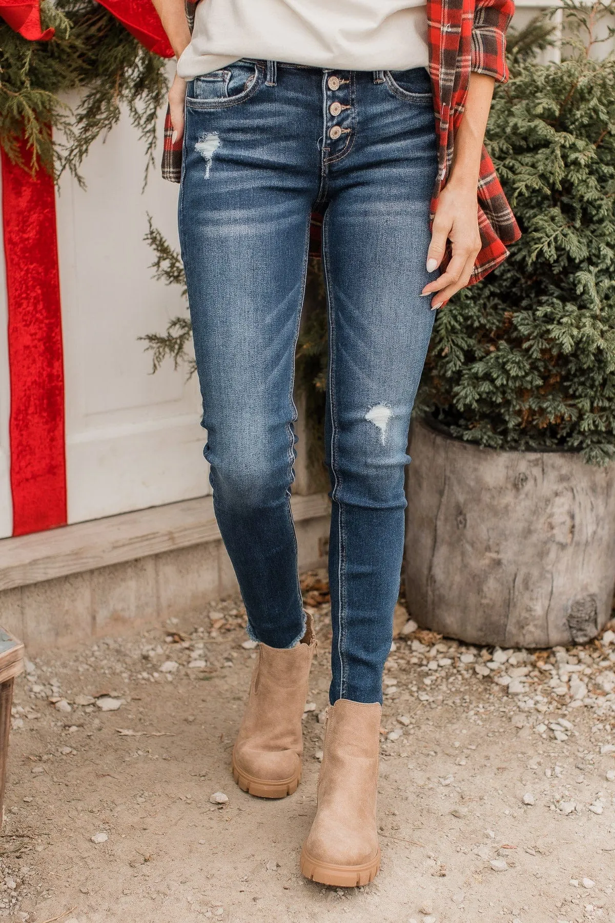 Vervet Mid-Rise Skinny Jean- Ursula Wash
