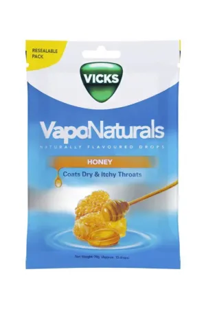 VICKS Vaponaturals Honey Throat Lozenges 19
