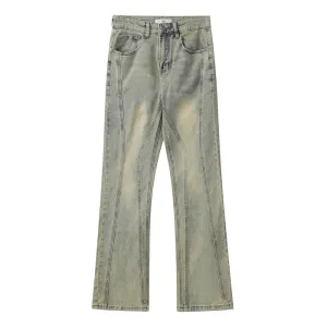Vintage Distressed Wash Jeans