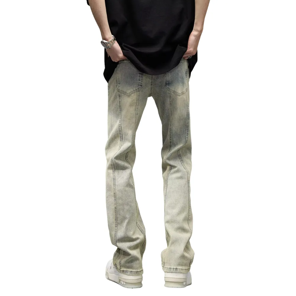 Vintage Distressed Wash Jeans