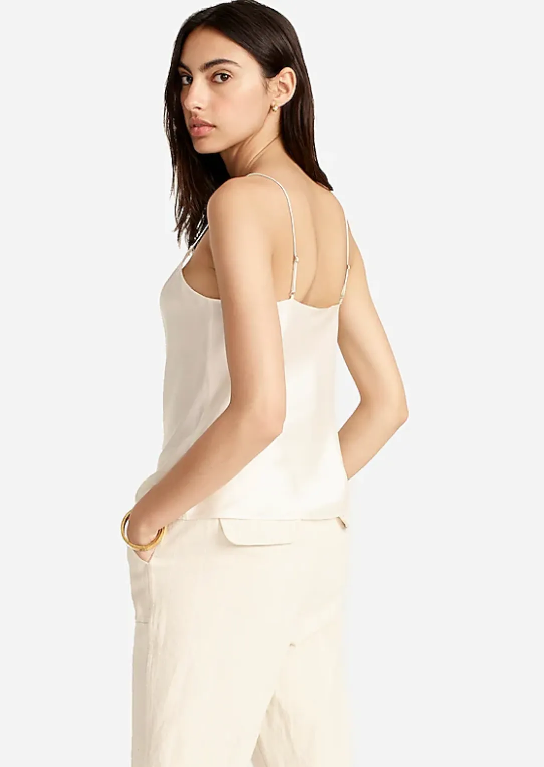 Washable silk charmeuse camisole top