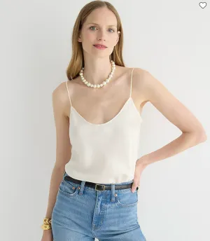 Washable silk charmeuse camisole top