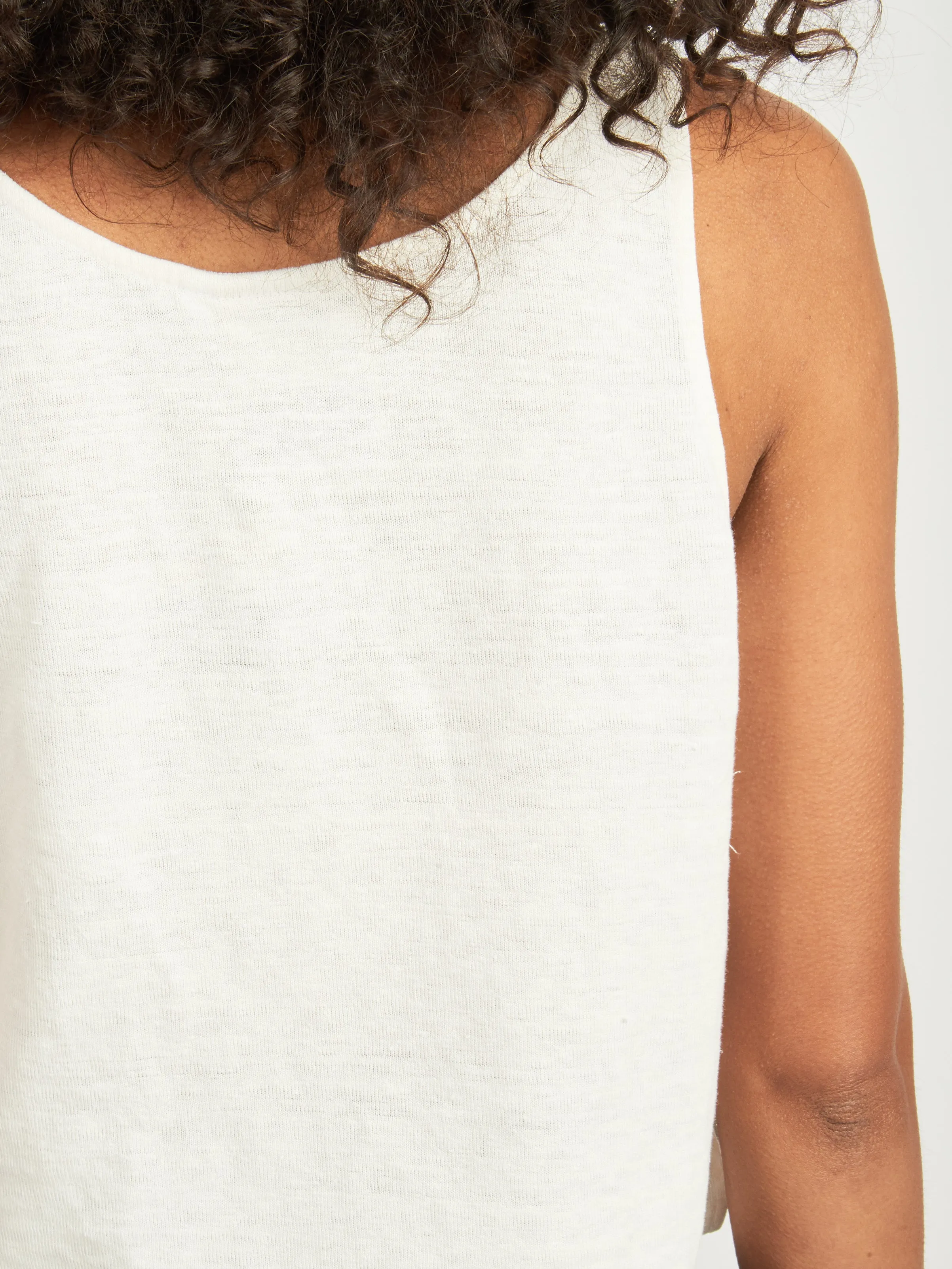 Washed White Sophie Tank