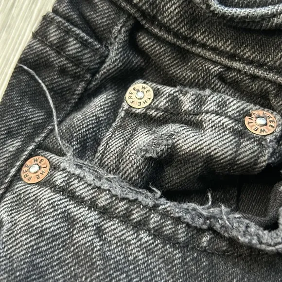 We the Free High-Rise Wide- Leg Distressed Jeans