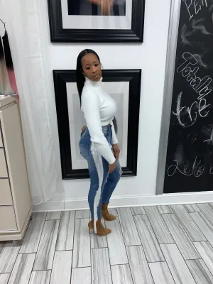 Winter Fringe Jeans