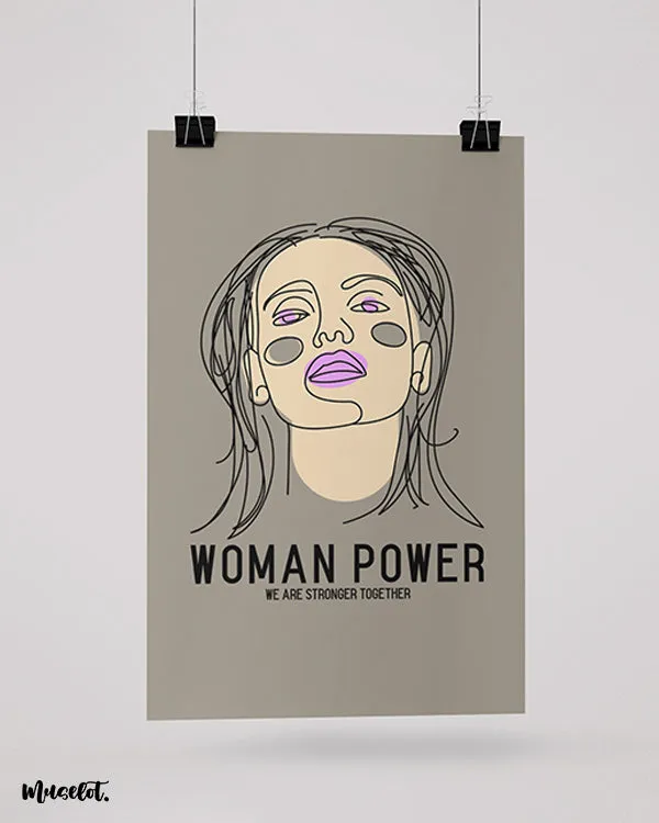 Woman power posters