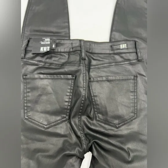 Women’s new KUT from the kloth high rise Donna FAB AB ankle skinny coated Size 2