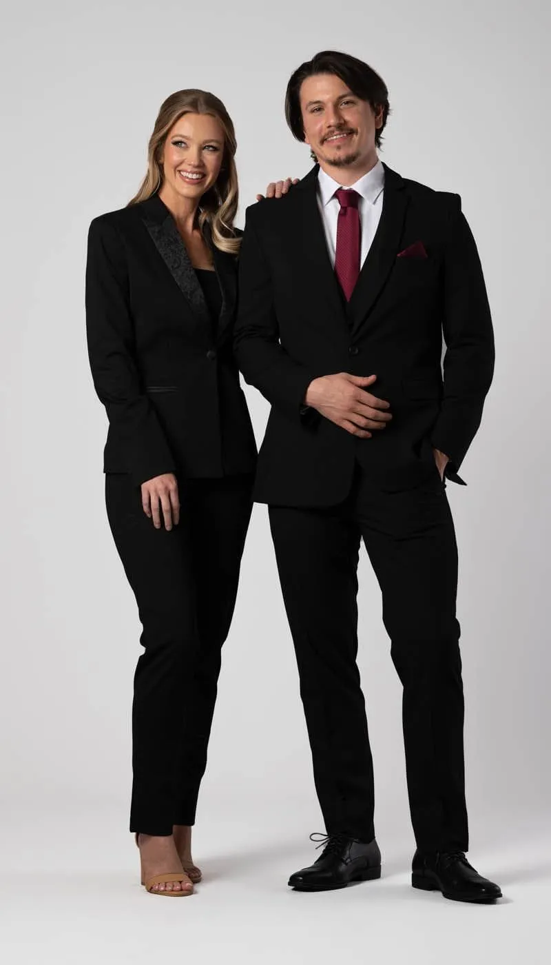 Women's Suit 2 Piece Black